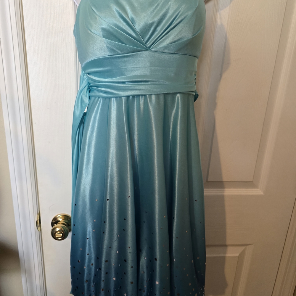 Jump Aqua Blue Prom Dress